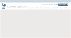 Desktop Screenshot of garforthgolfclub.co.uk