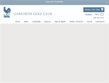 Tablet Screenshot of garforthgolfclub.co.uk